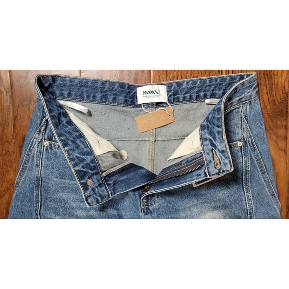 NWT MONOX Future A Choose Men's Blue Denim Relaxed Fit Baggy Jeans Sz 30x29.5" - Picture 3 of 7